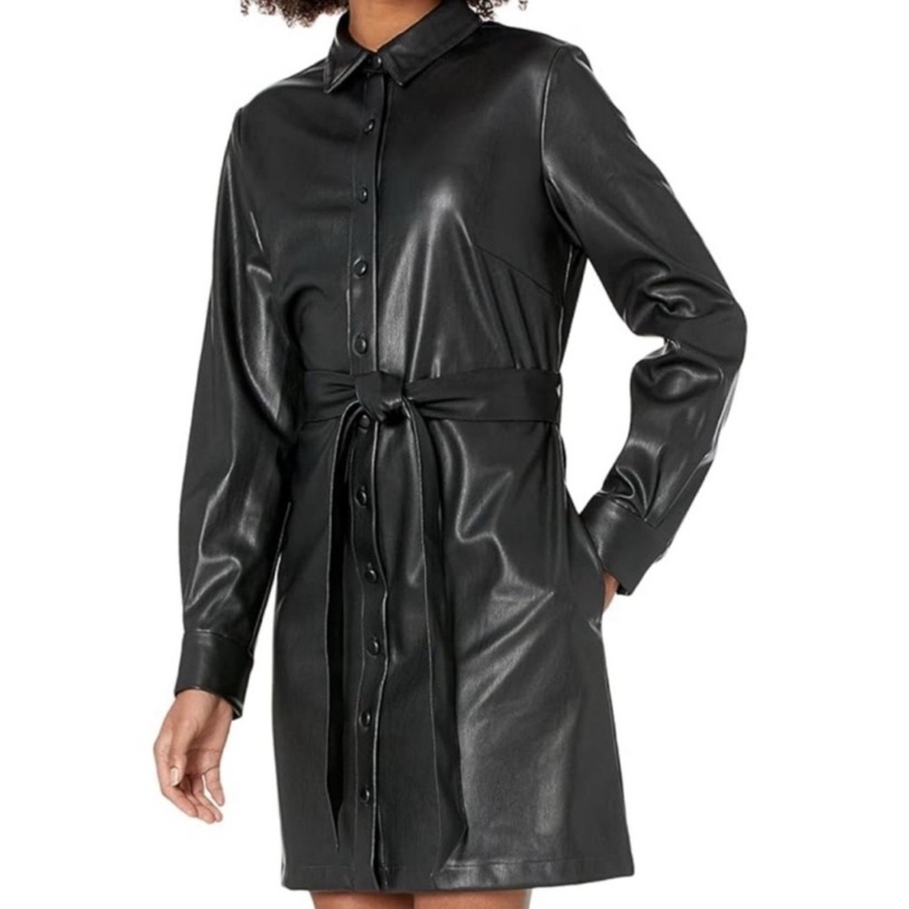 NWT The Drop Vegan Leather Dress